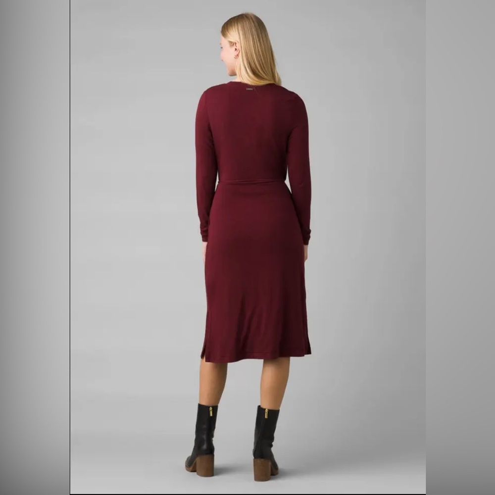 PrAna Fondation LS Wrap Dress - Picture 2 of 12